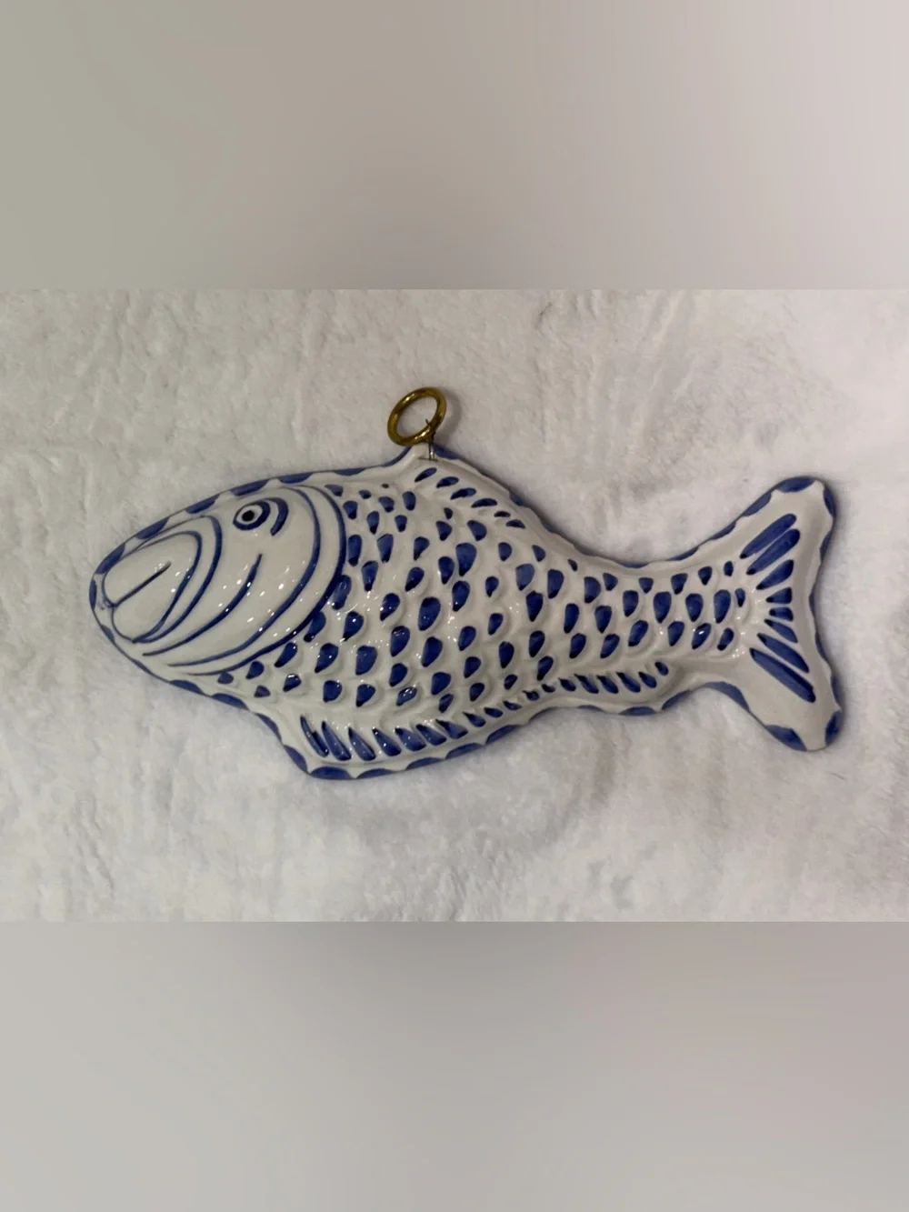 Vintage Set of 5 Bassano Ceramic Sea Life Wall Plaques Made In Italy. Farmhouse